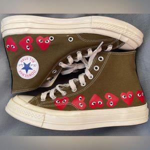 Converse Comme des Garçons Play x Chuck 70 Hi Top 'Multi Heart' 162973C